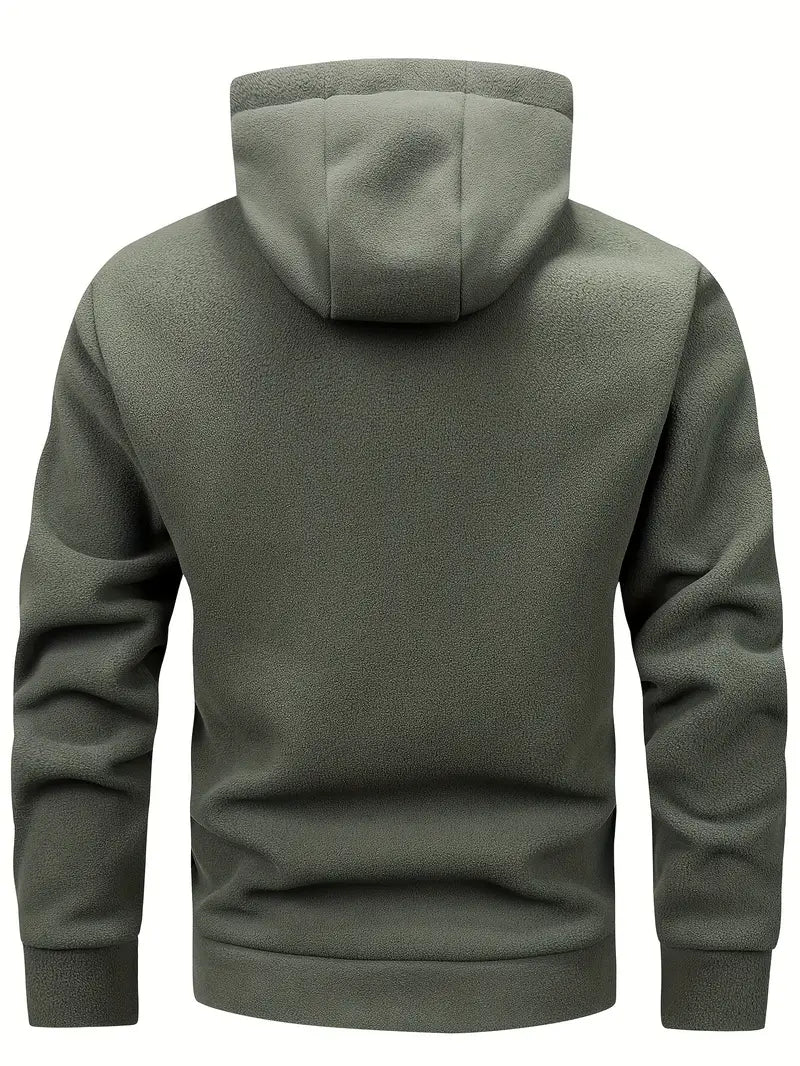 Marek | Bequemer Hoodie mit Zipper und Fronttaschen