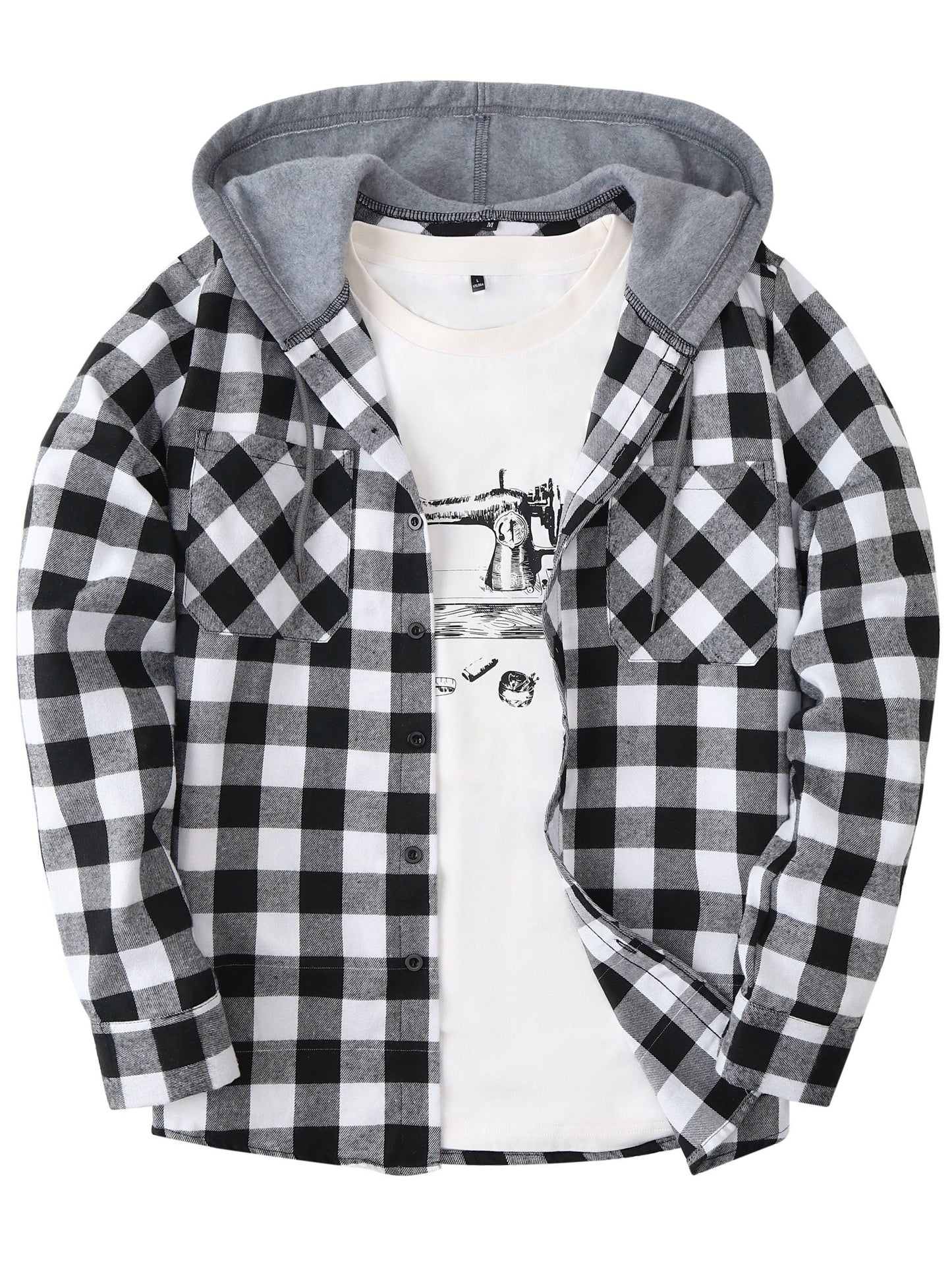 Jonas | Timberland Klassisches Flanellhemd mit Hoodie