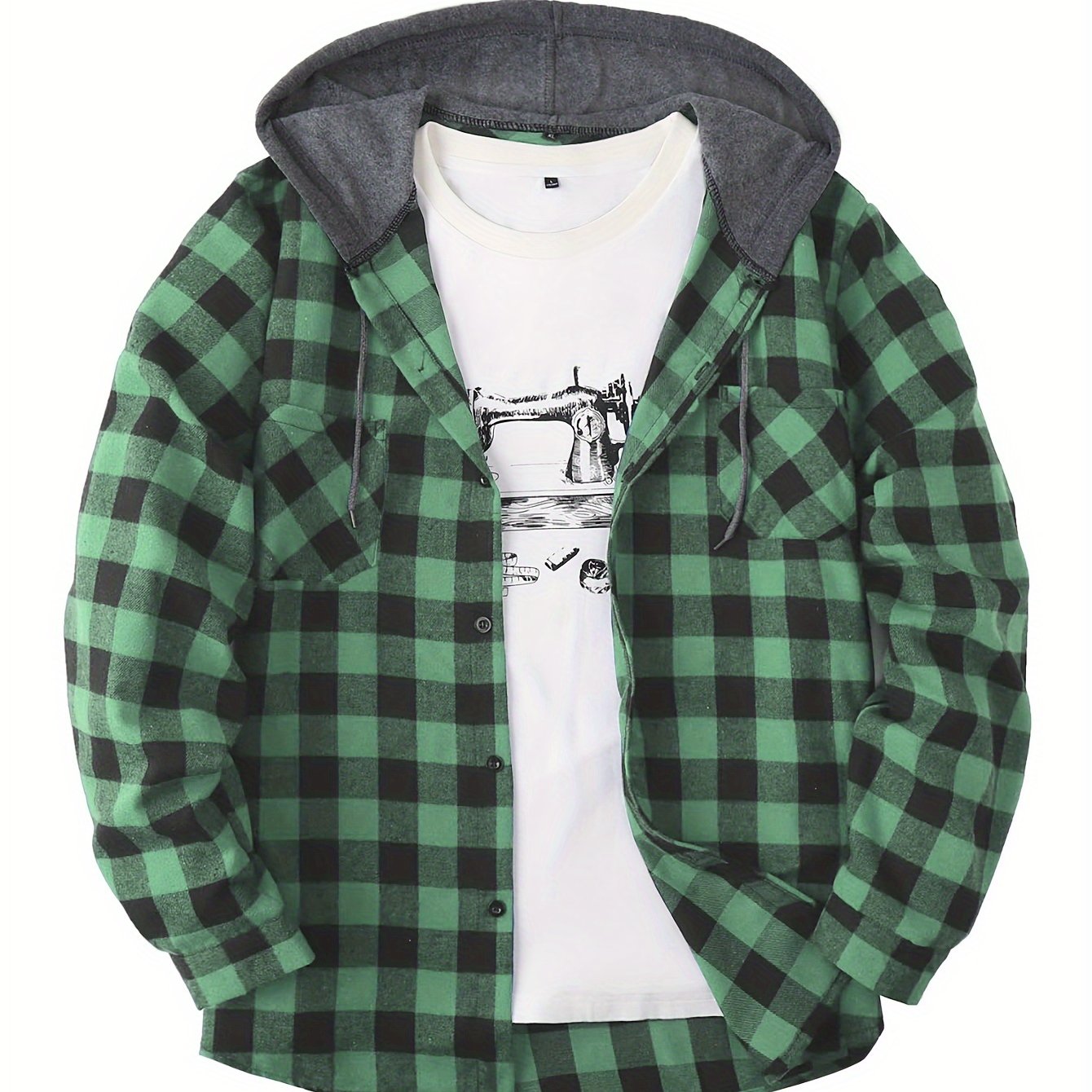 Jonas | Timberland Klassisches Flanellhemd mit Hoodie