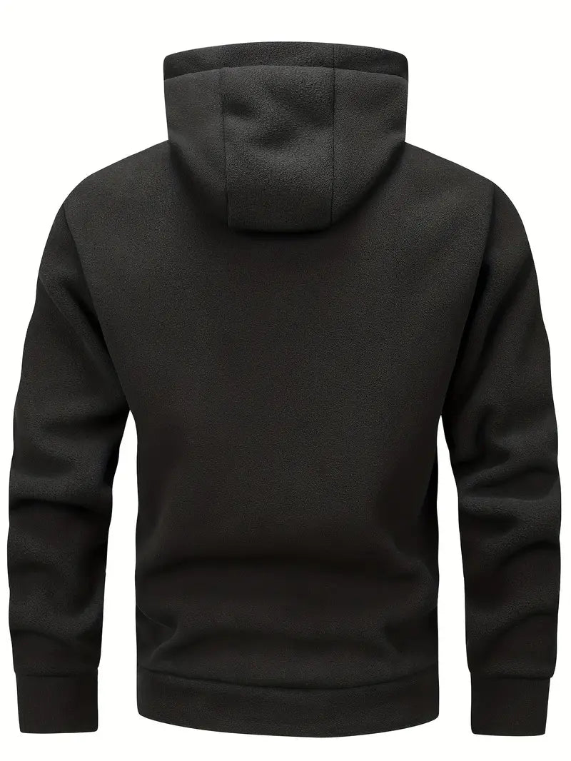 Marek | Bequemer Hoodie mit Zipper und Fronttaschen