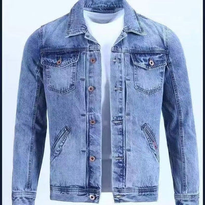 DAVID | Bequeme Denimjacke für Männer im Vintage-Stil