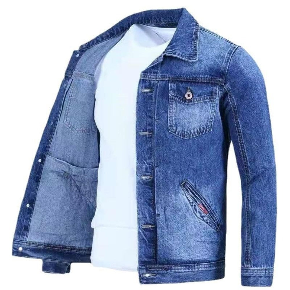 DAVID | Bequeme Denimjacke für Männer im Vintage-Stil